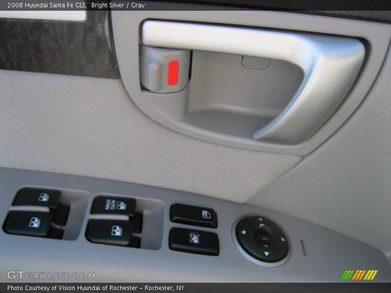 Bright Silver / Gray 2008 Hyundai Santa Fe GLS
