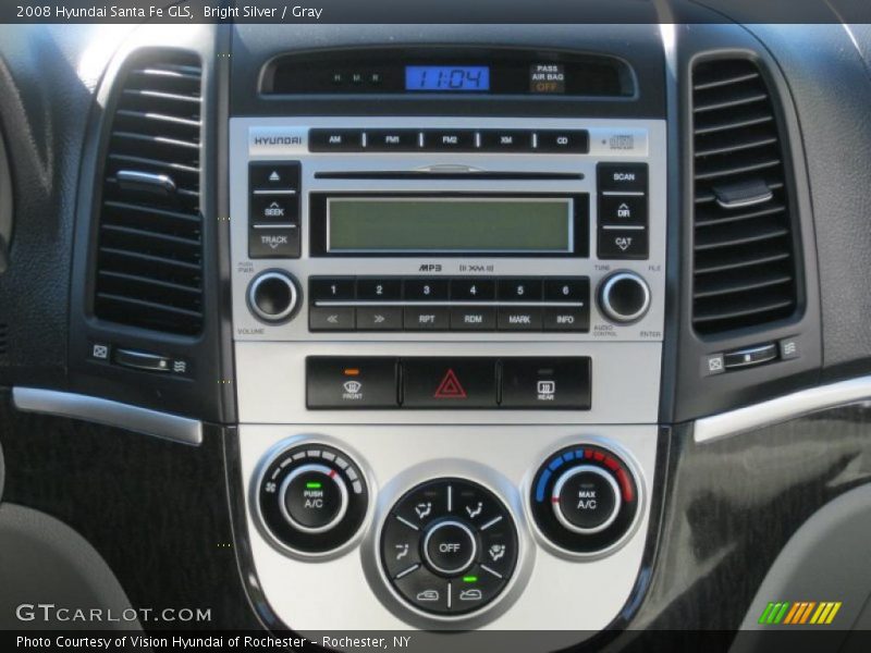 Bright Silver / Gray 2008 Hyundai Santa Fe GLS