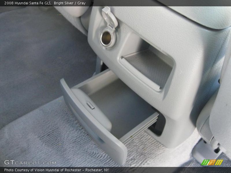 Bright Silver / Gray 2008 Hyundai Santa Fe GLS