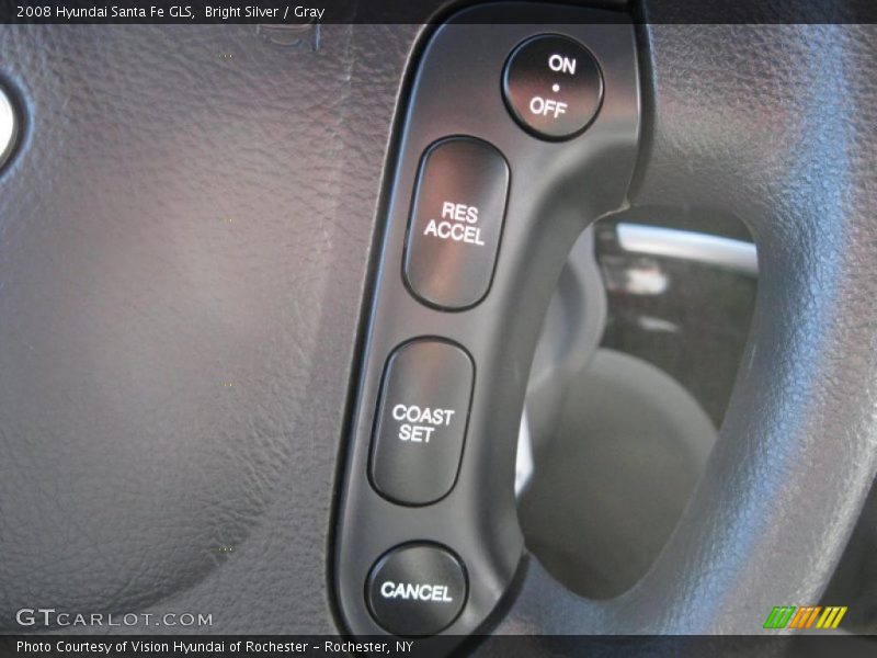 Bright Silver / Gray 2008 Hyundai Santa Fe GLS
