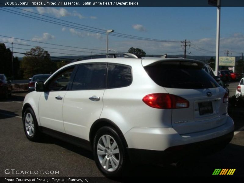 Satin White Pearl / Desert Beige 2008 Subaru Tribeca Limited 7 Passenger