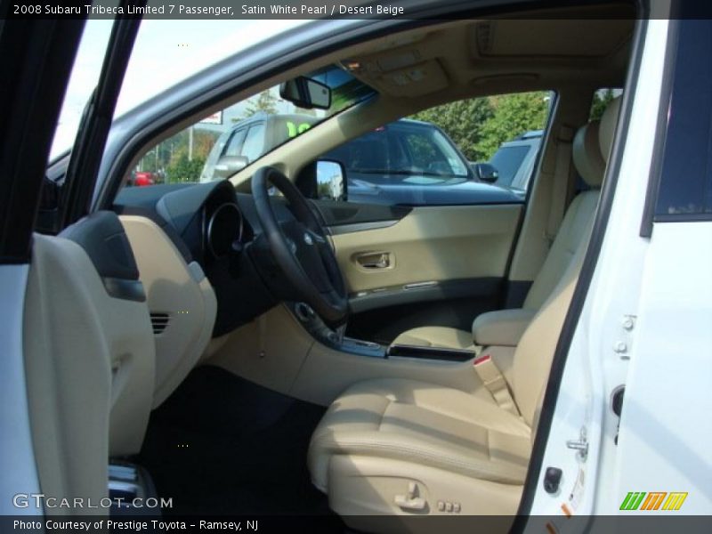 Satin White Pearl / Desert Beige 2008 Subaru Tribeca Limited 7 Passenger