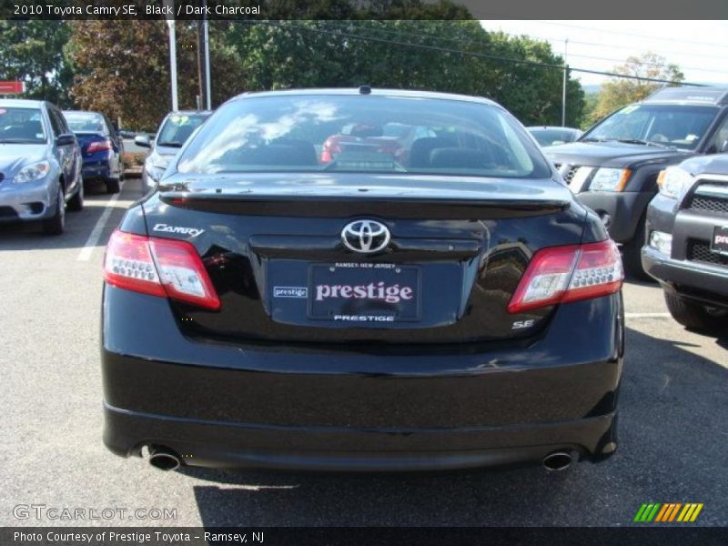 Black / Dark Charcoal 2010 Toyota Camry SE