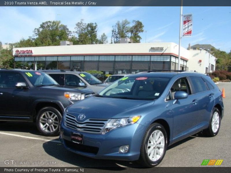 Tropical Sea Metallic / Gray 2010 Toyota Venza AWD