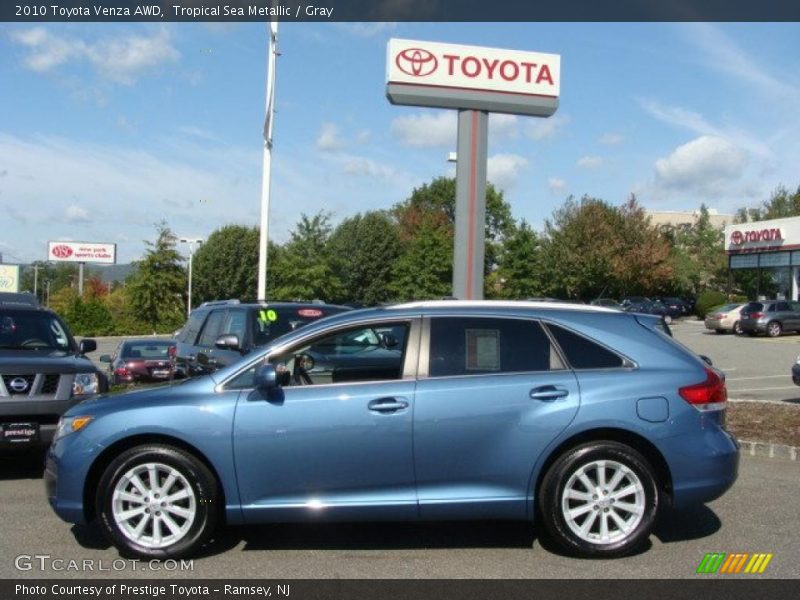 Tropical Sea Metallic / Gray 2010 Toyota Venza AWD