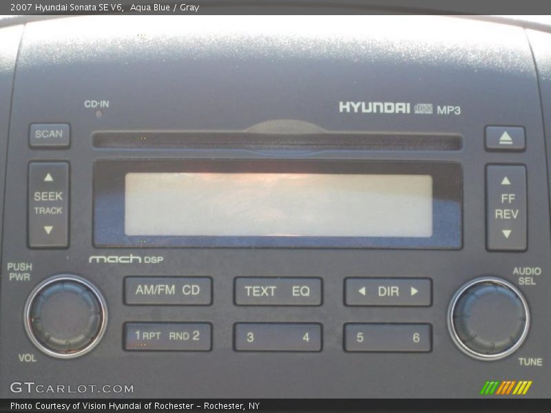 Aqua Blue / Gray 2007 Hyundai Sonata SE V6