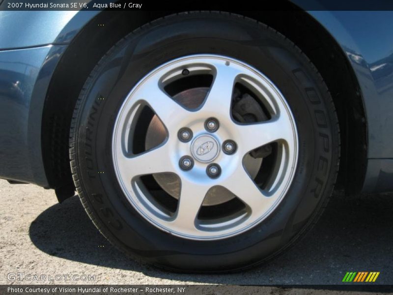 Aqua Blue / Gray 2007 Hyundai Sonata SE V6