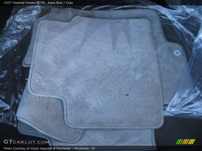Aqua Blue / Gray 2007 Hyundai Sonata SE V6