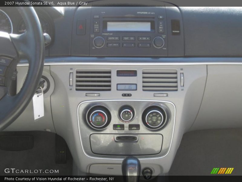 Aqua Blue / Gray 2007 Hyundai Sonata SE V6