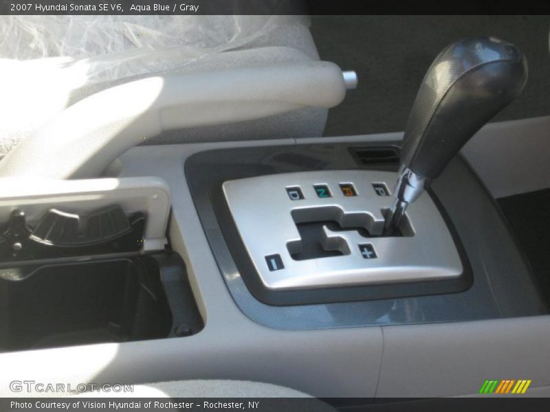 Aqua Blue / Gray 2007 Hyundai Sonata SE V6