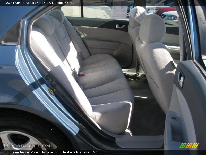 Aqua Blue / Gray 2007 Hyundai Sonata SE V6