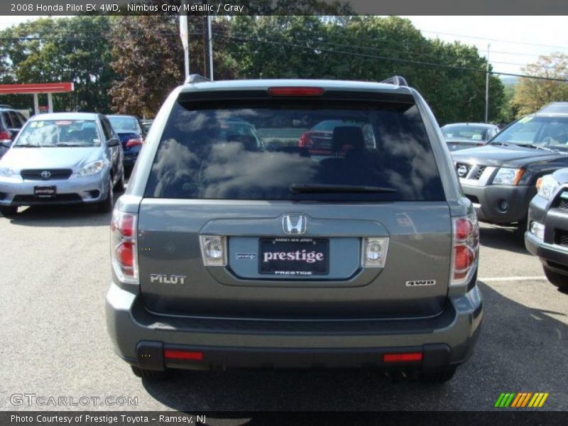Nimbus Gray Metallic / Gray 2008 Honda Pilot EX 4WD