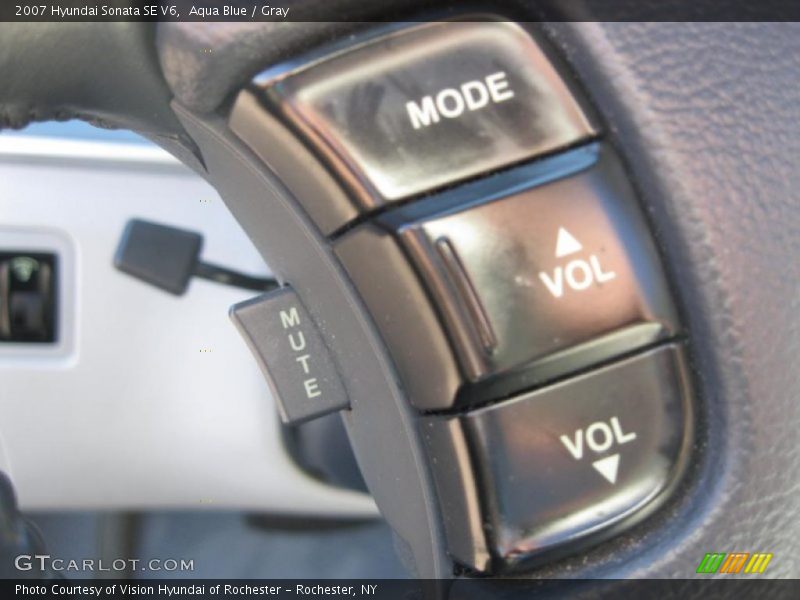 Aqua Blue / Gray 2007 Hyundai Sonata SE V6