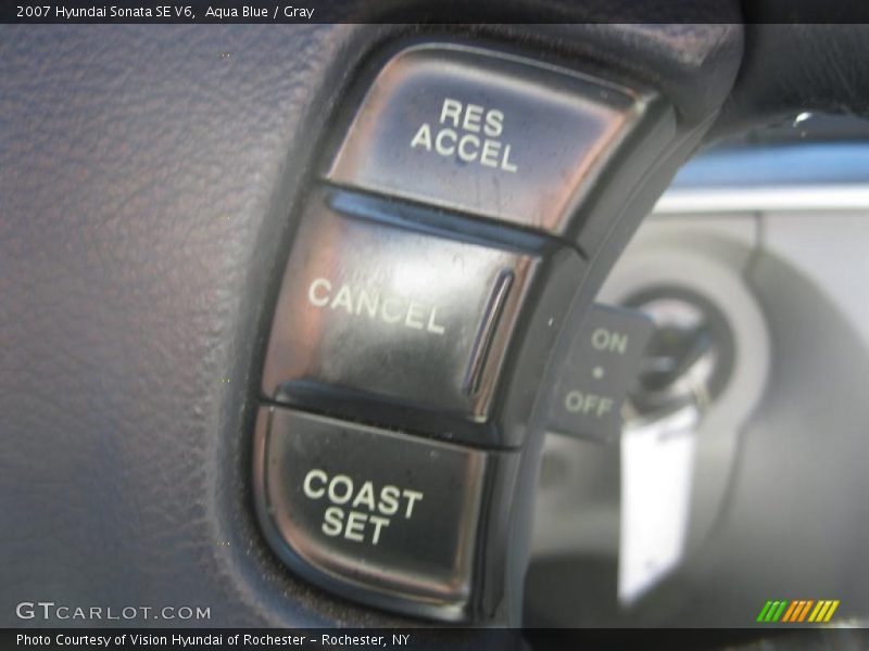 Aqua Blue / Gray 2007 Hyundai Sonata SE V6