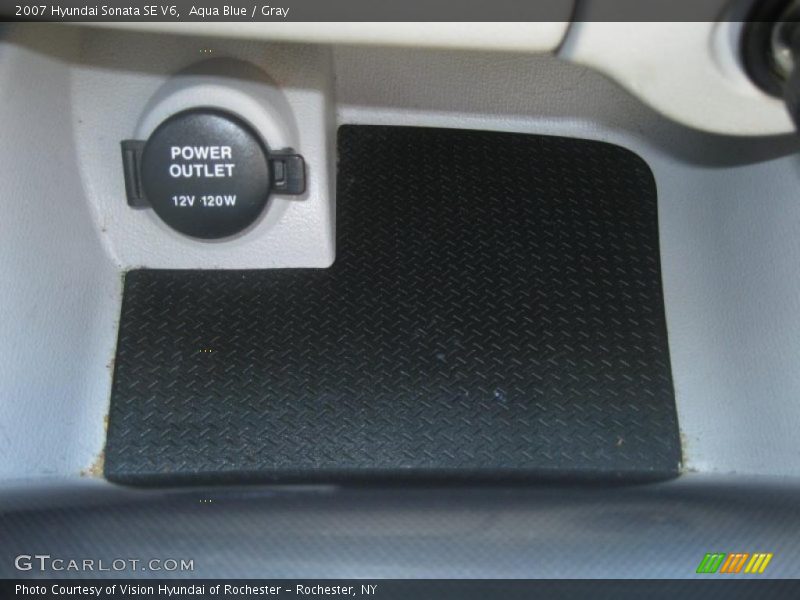 Aqua Blue / Gray 2007 Hyundai Sonata SE V6
