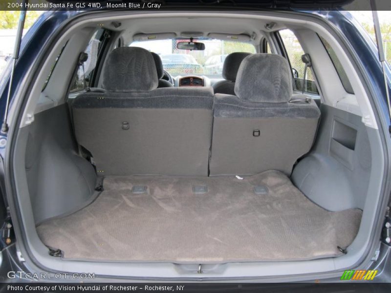 Moonlit Blue / Gray 2004 Hyundai Santa Fe GLS 4WD