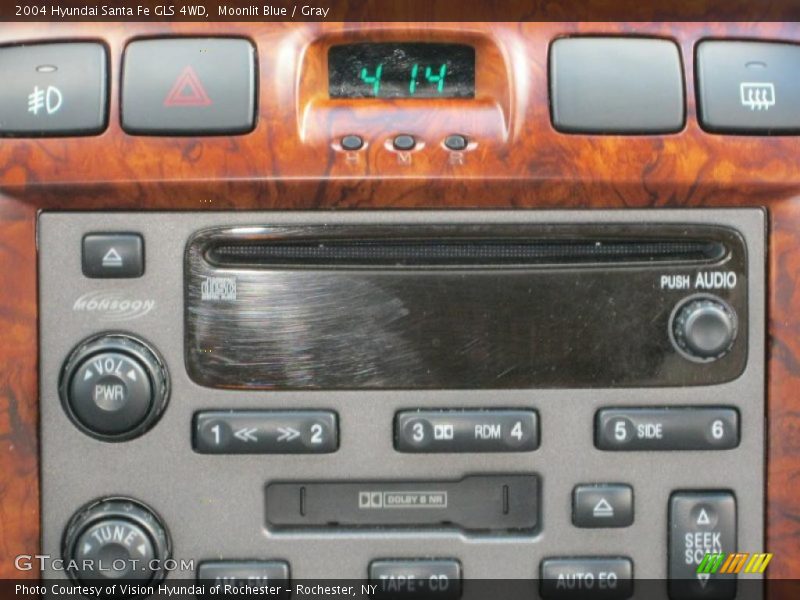 Moonlit Blue / Gray 2004 Hyundai Santa Fe GLS 4WD