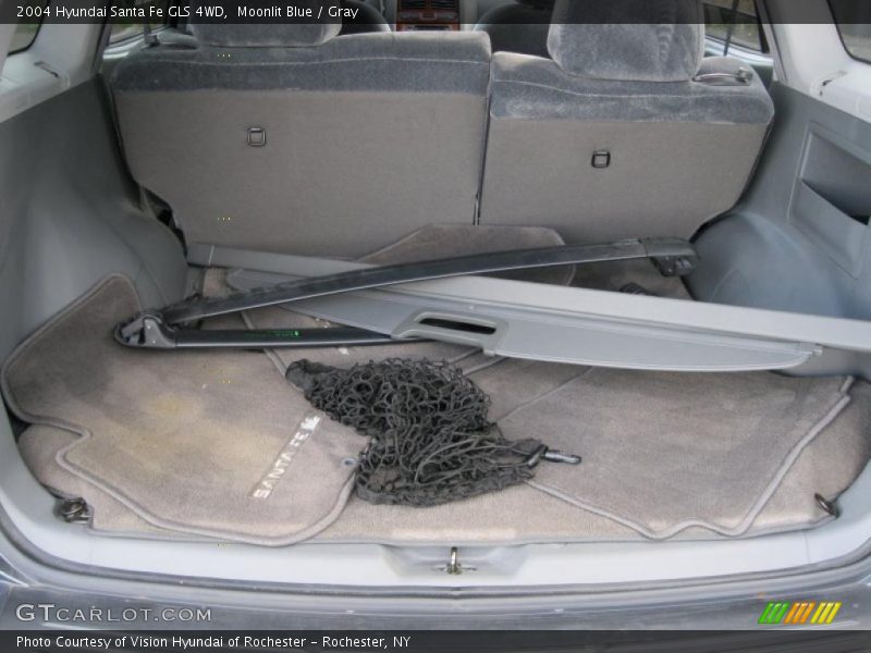 Moonlit Blue / Gray 2004 Hyundai Santa Fe GLS 4WD