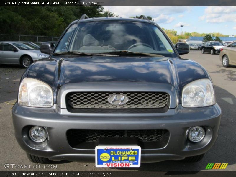 Moonlit Blue / Gray 2004 Hyundai Santa Fe GLS 4WD