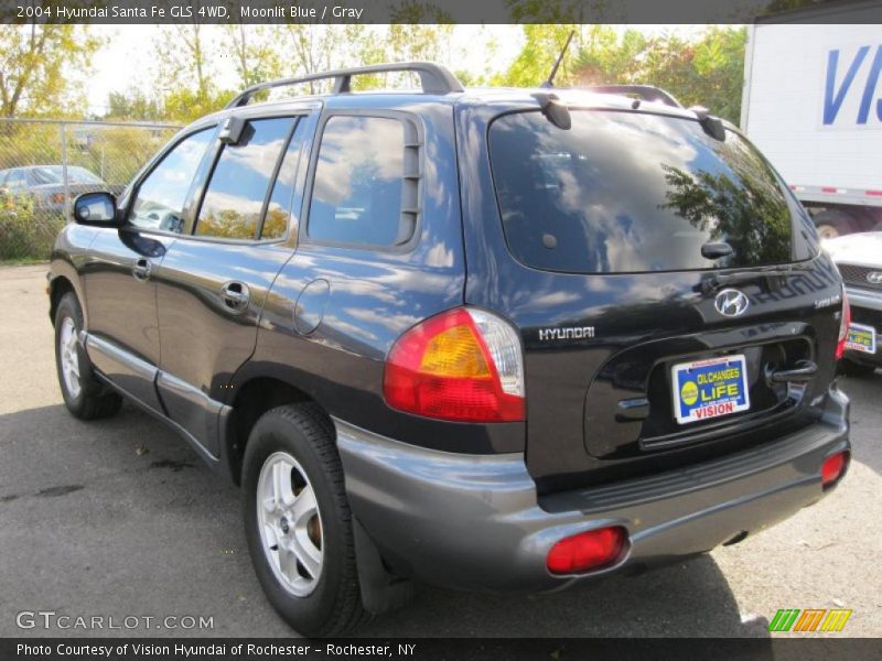 Moonlit Blue / Gray 2004 Hyundai Santa Fe GLS 4WD