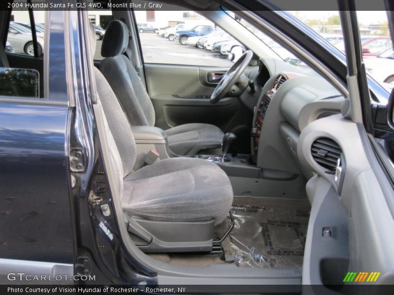 Moonlit Blue / Gray 2004 Hyundai Santa Fe GLS 4WD