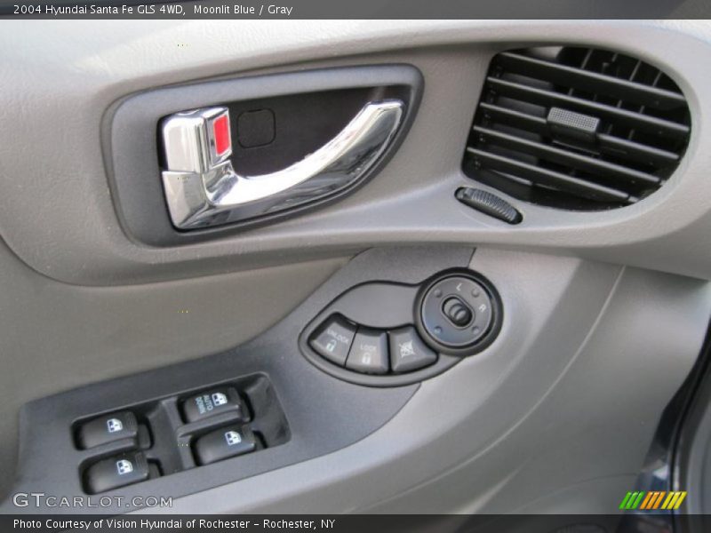 Moonlit Blue / Gray 2004 Hyundai Santa Fe GLS 4WD