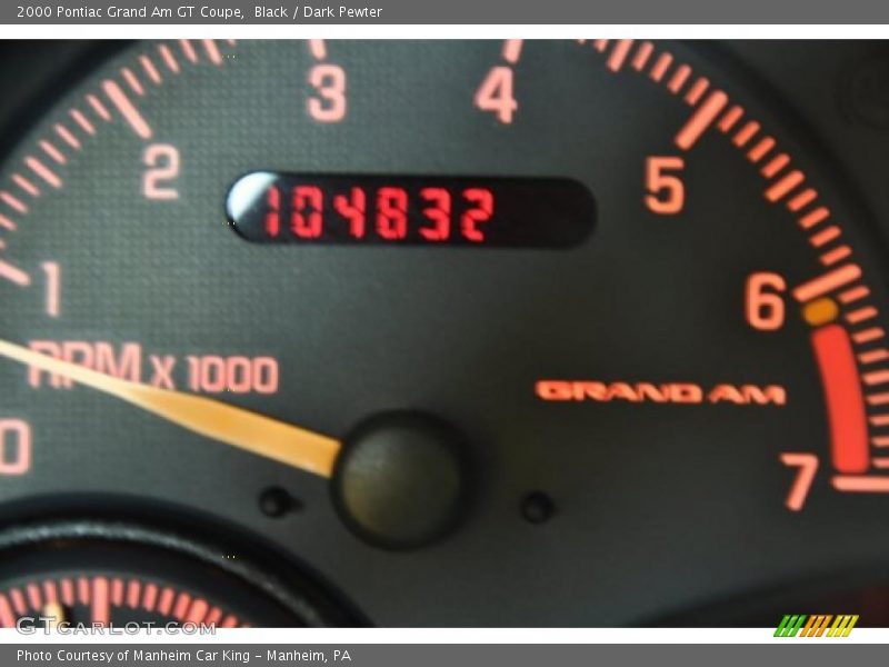 Black / Dark Pewter 2000 Pontiac Grand Am GT Coupe