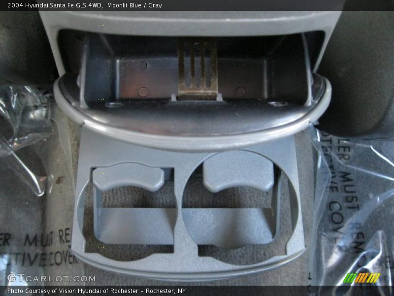 Moonlit Blue / Gray 2004 Hyundai Santa Fe GLS 4WD
