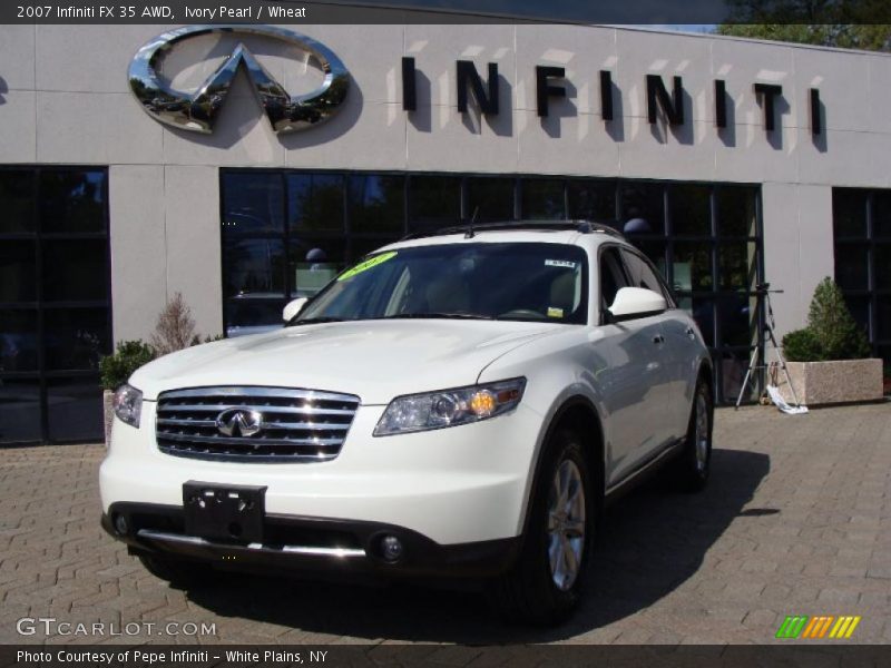 Ivory Pearl / Wheat 2007 Infiniti FX 35 AWD