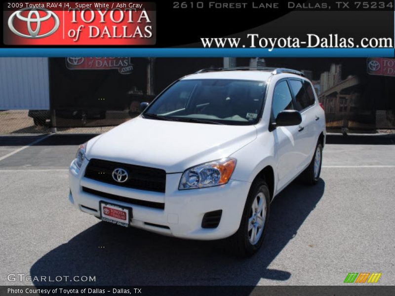 Super White / Ash Gray 2009 Toyota RAV4 I4