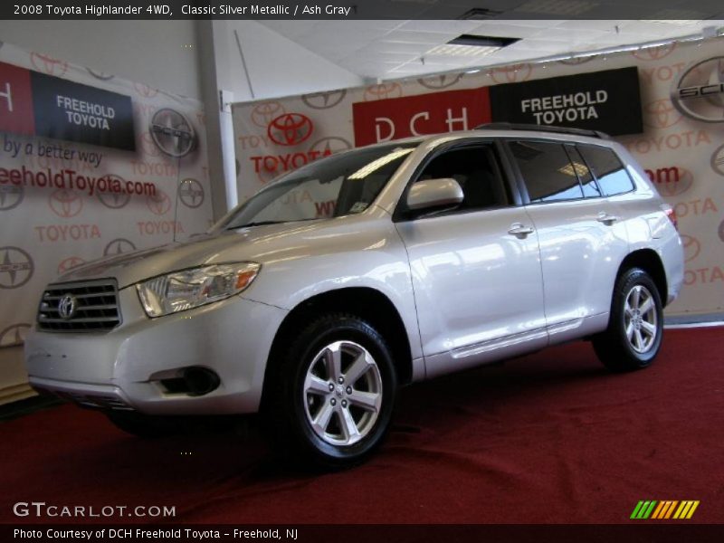 Classic Silver Metallic / Ash Gray 2008 Toyota Highlander 4WD