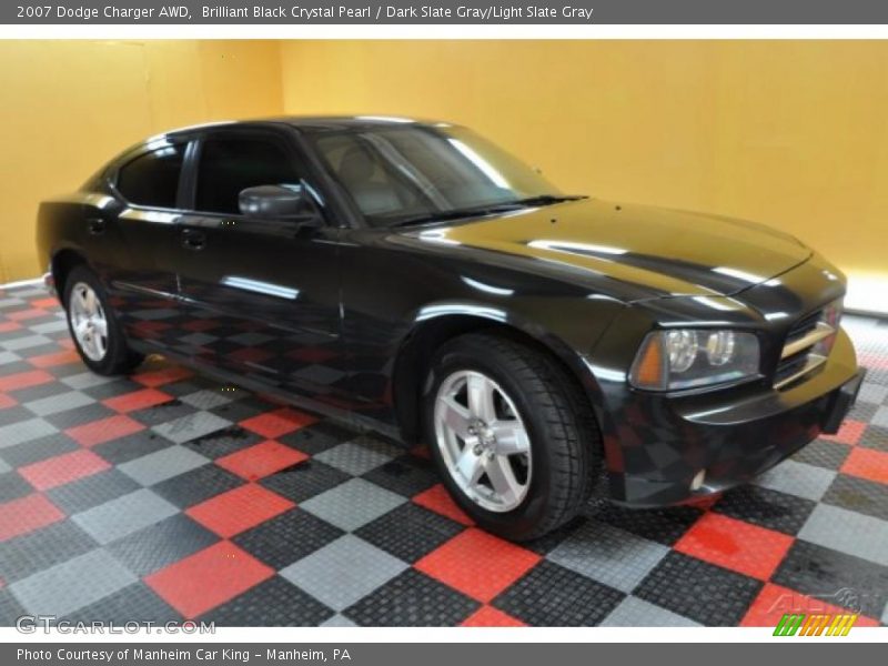 Brilliant Black Crystal Pearl / Dark Slate Gray/Light Slate Gray 2007 Dodge Charger AWD