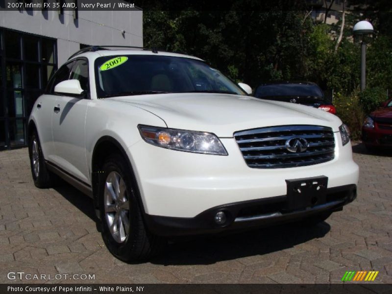 Ivory Pearl / Wheat 2007 Infiniti FX 35 AWD
