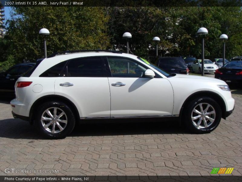 Ivory Pearl / Wheat 2007 Infiniti FX 35 AWD