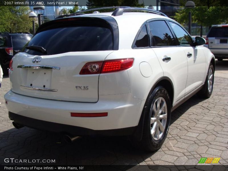 Ivory Pearl / Wheat 2007 Infiniti FX 35 AWD