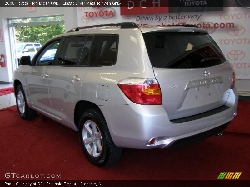 Classic Silver Metallic / Ash Gray 2008 Toyota Highlander 4WD
