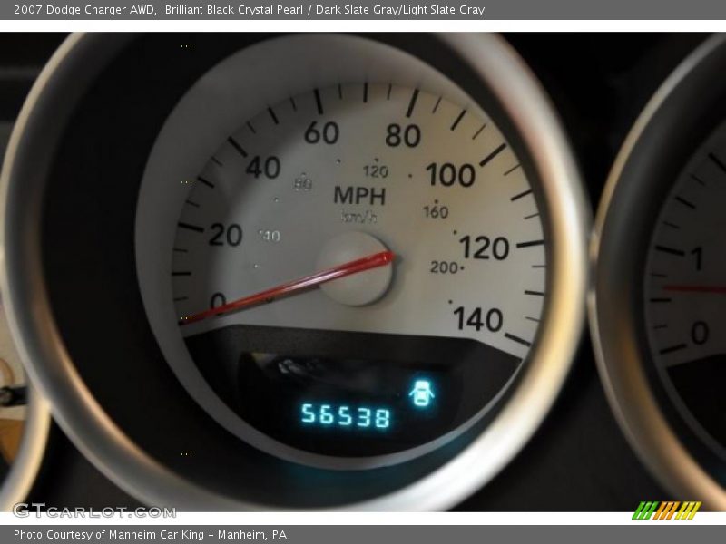 Brilliant Black Crystal Pearl / Dark Slate Gray/Light Slate Gray 2007 Dodge Charger AWD