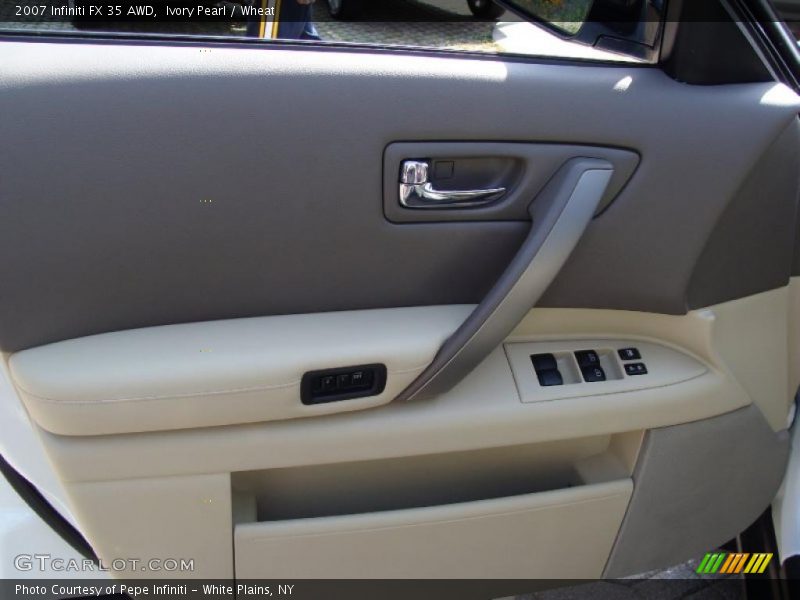 Ivory Pearl / Wheat 2007 Infiniti FX 35 AWD