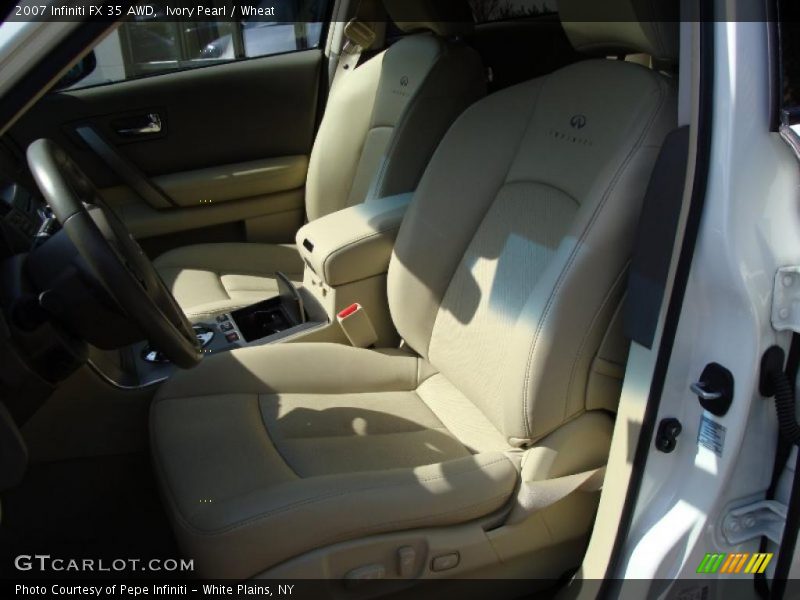 Ivory Pearl / Wheat 2007 Infiniti FX 35 AWD