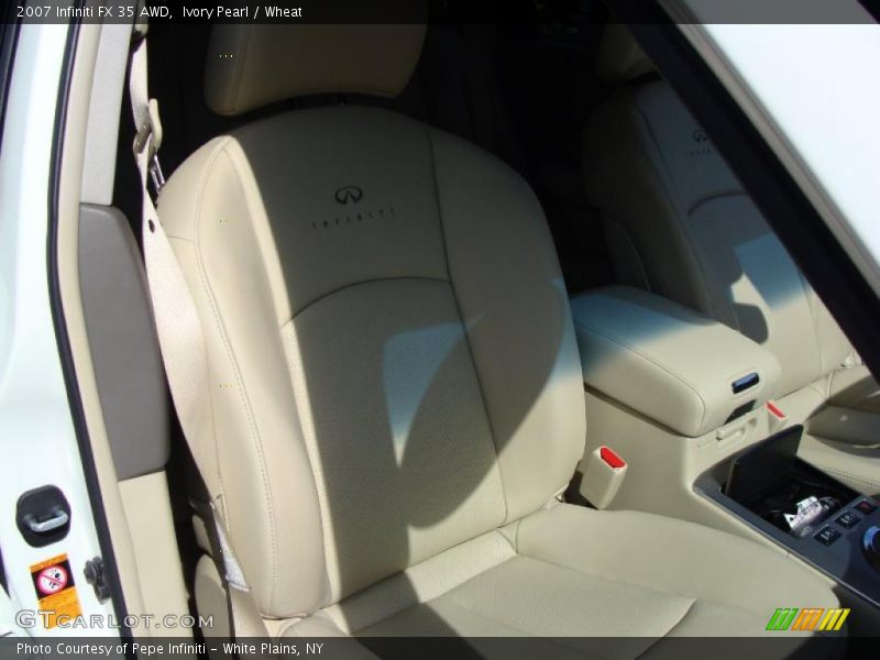 Ivory Pearl / Wheat 2007 Infiniti FX 35 AWD