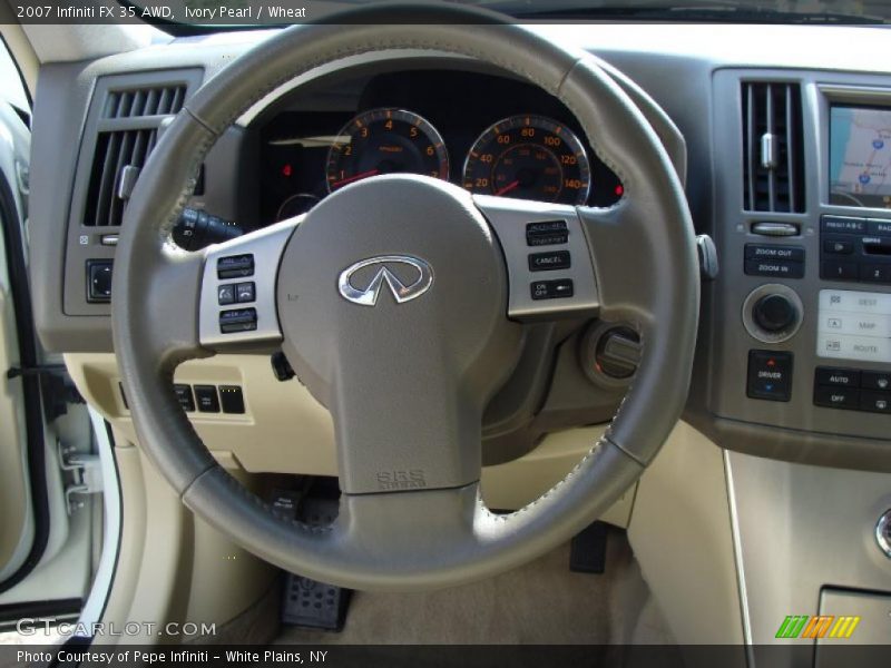 Ivory Pearl / Wheat 2007 Infiniti FX 35 AWD