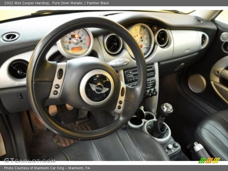 Pure Silver Metallic / Panther Black 2002 Mini Cooper Hardtop