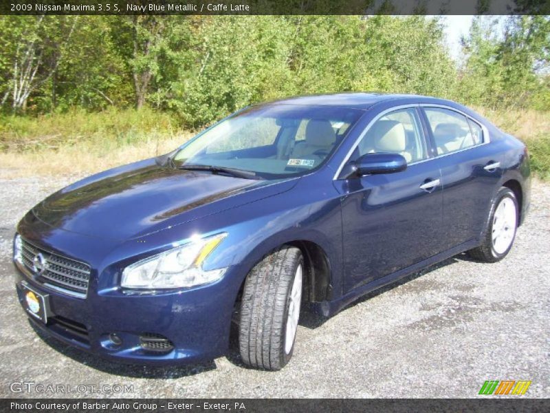 Navy Blue Metallic / Caffe Latte 2009 Nissan Maxima 3.5 S