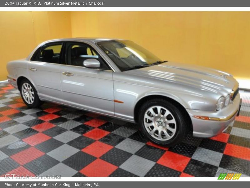 Platinum Silver Metallic / Charcoal 2004 Jaguar XJ XJ8