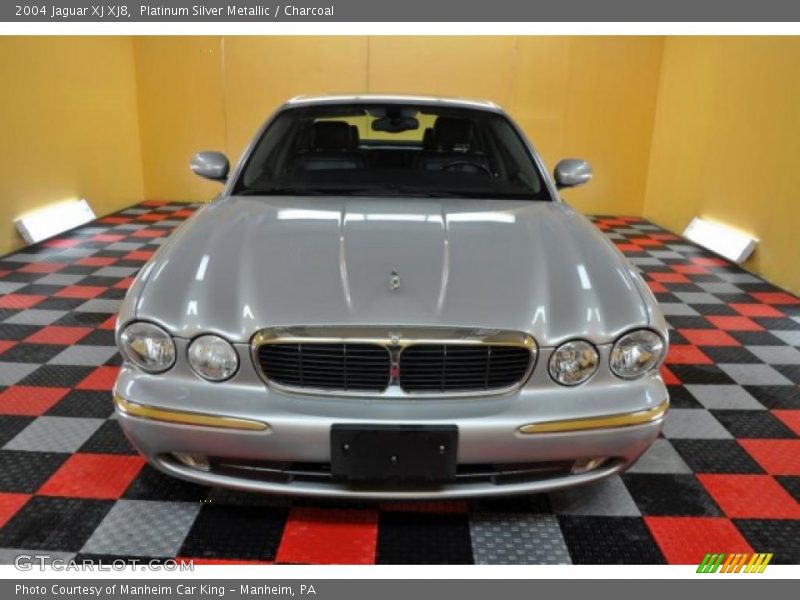 Platinum Silver Metallic / Charcoal 2004 Jaguar XJ XJ8