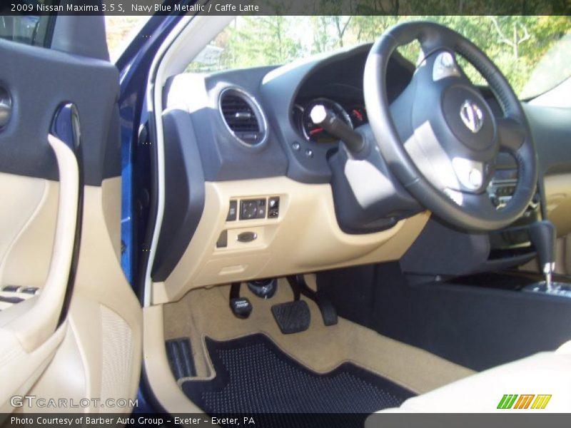 Navy Blue Metallic / Caffe Latte 2009 Nissan Maxima 3.5 S