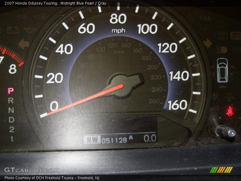 Midnight Blue Pearl / Gray 2007 Honda Odyssey Touring