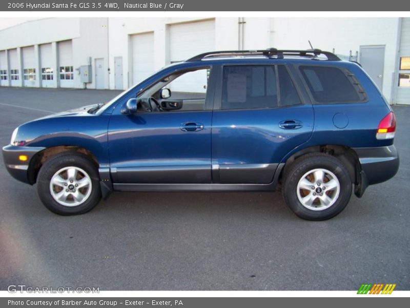 Nautical Blue / Gray 2006 Hyundai Santa Fe GLS 3.5 4WD