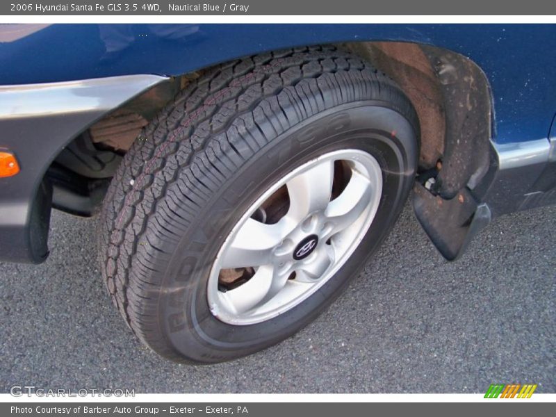 Nautical Blue / Gray 2006 Hyundai Santa Fe GLS 3.5 4WD