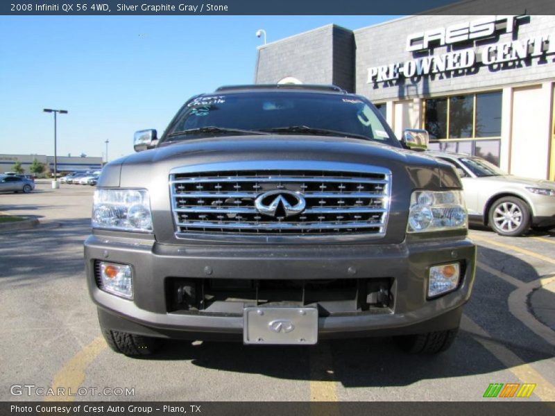 Silver Graphite Gray / Stone 2008 Infiniti QX 56 4WD
